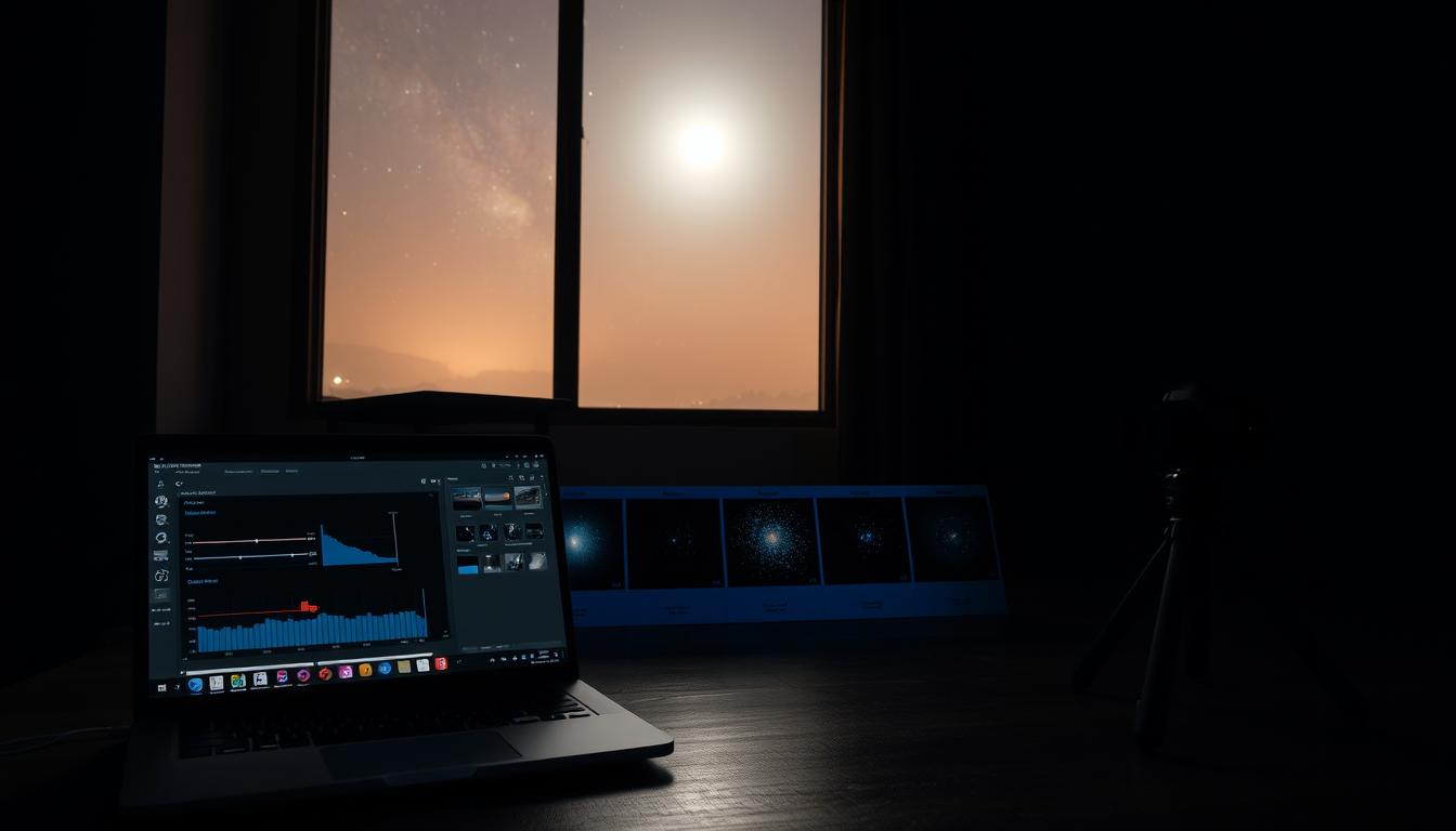 Removing Gradients and Light Pollution in Post-Processing